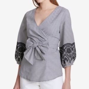 NWT Calvin Klein Wrap Style Top